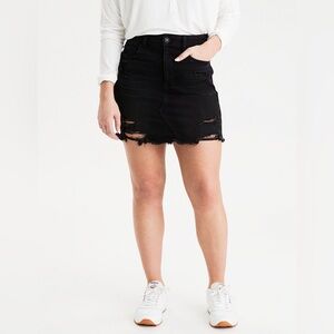 American Eagle High Rise Denim Mini Skirt